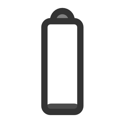 Icône gris batterie pile à télécharger gratuitement